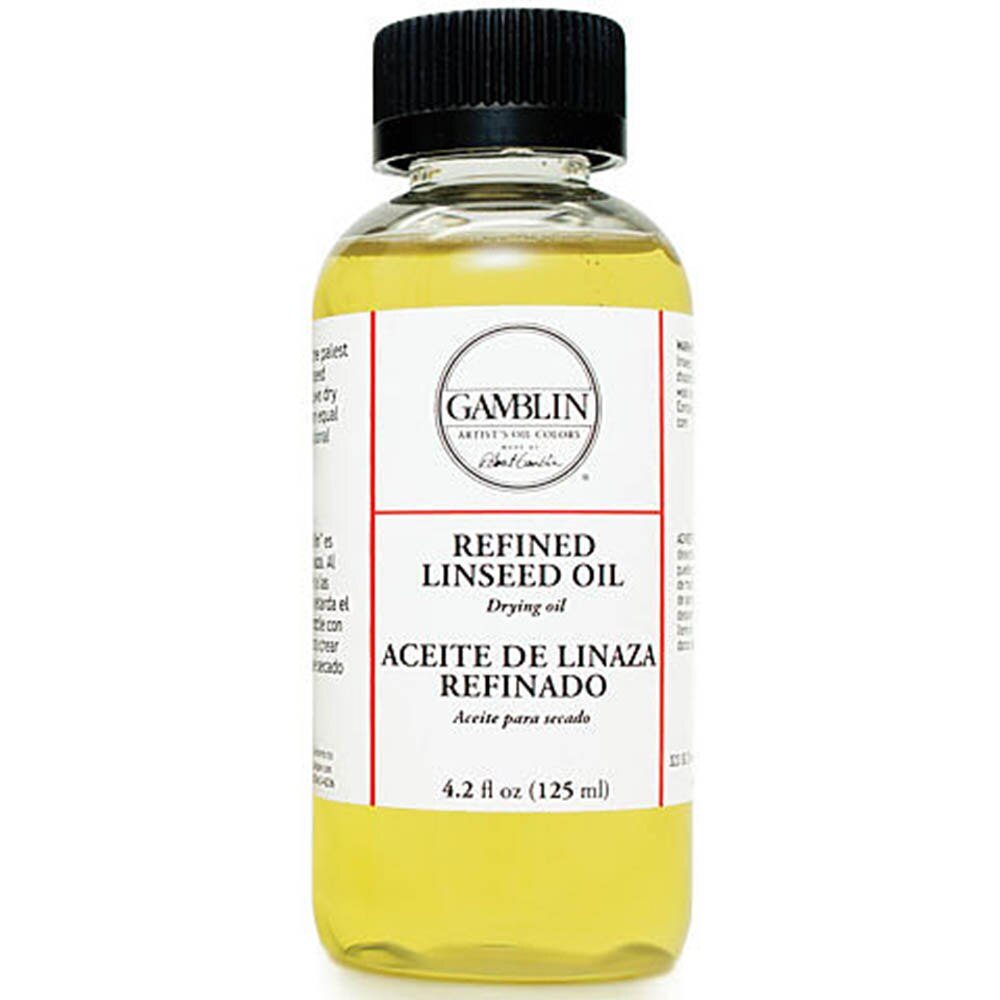 Gamblin, Refined, Linseed Oil, 4 ounce